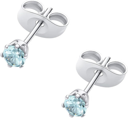 HSP ピアス サージカルステンレス 金属アレルギー対応 3mmジュエル ラウンドCZ シンプル キュービックジルコニア 1ペア クリスタル メンズ レディース