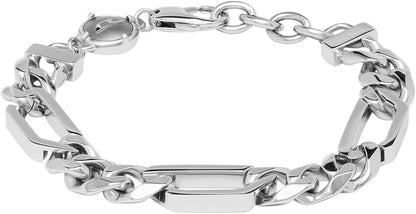 Diesel オールジェンダー ステンレススチールブレスレット, One Size, 金属, 宝石なし