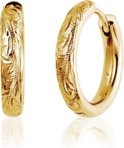 [Puente] フープピアス ハワイアンジュエリー メンズ レディース つけっぱなし 錆びない ピアス リングピアス リング フープ サージカルステンレス ステンレス 金属アレルギー対応