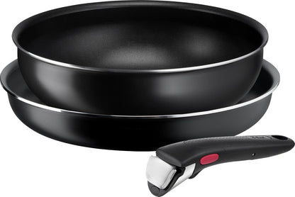 ティファール 取っ手のとれる 鍋 フライパンセット 3点セット ガス火専用 PFOAなどの有害物質不使用 「インジニオ･ネオ ファミリーセット3」 こびりつきにくさ長持ち ブラック L16390