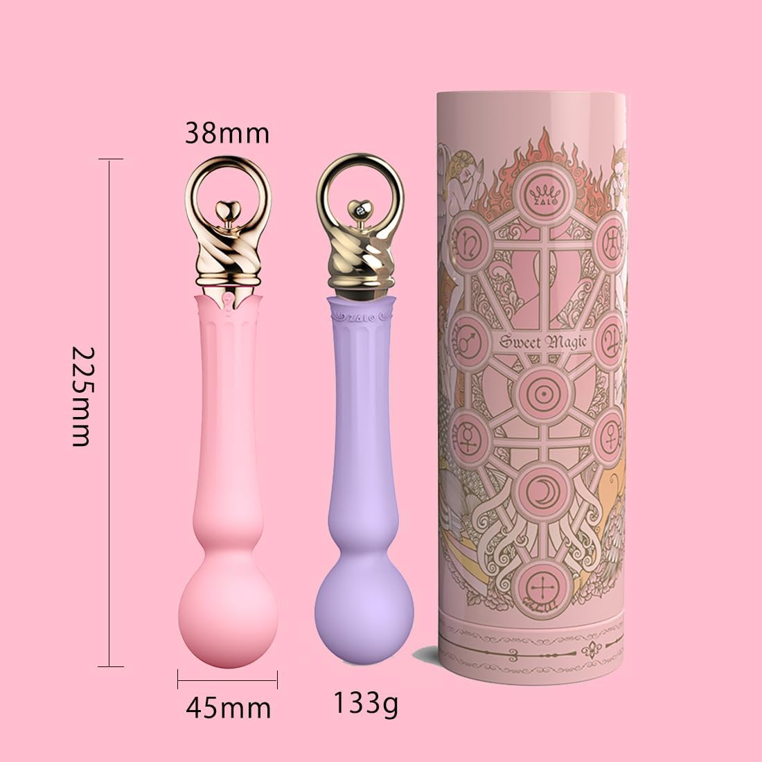 ZALO Confidence コンフィデンス 充電バイブレーター Gスポット責め クリ責め ヒート機能 静音 防水【女性用】人気 (ピンク)