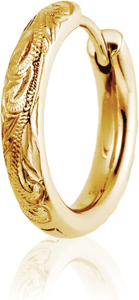 [Puente] フープピアス ハワイアンジュエリー メンズ レディース つけっぱなし 錆びない ピアス リングピアス リング フープ サージカルステンレス ステンレス 金属アレルギー対応