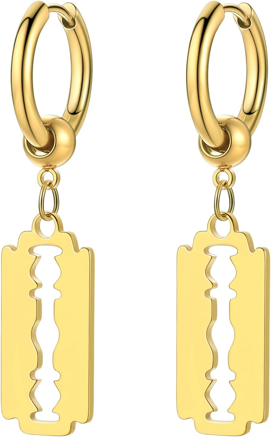 リングピアス フープピアス メンズ レディース サージカルステンレス 金アレ対応 揺れる 両耳 錆びない 個性派 ユニセックス アクセサリー 男性 女性