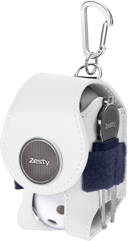 Zesty ゴルフボールケース ボールポーチ グリーンフォーク マーカー