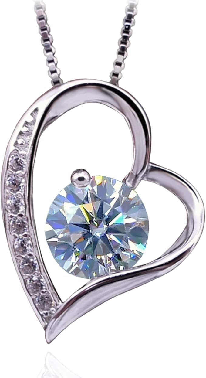 [Atlacic] ネックレス レディース 最高級 ジルコニア 刻印有り プレゼント ギフト セット オープンハート クリスマス 誕生日 プレゼント