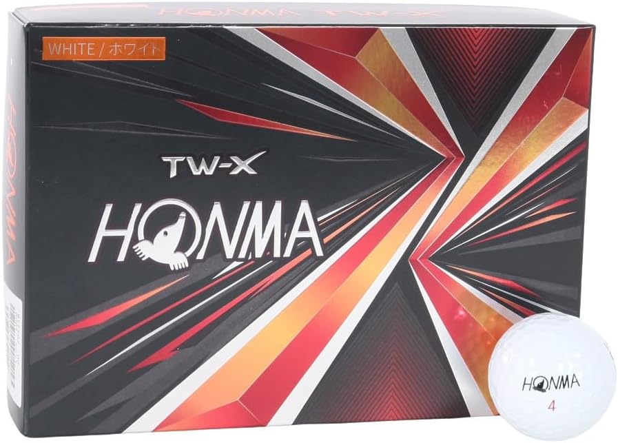 ホンマ ゴルフ ボール TW-X TW-S 2021 1ダース 12球入り ホワイト イエロー 3ピース ツアー系 スピン 飛距離 TOUR WORLD 本間 HONMA/TW-X_2021/ホワイト