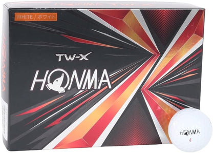 ホンマ ゴルフ ボール TW-X TW-S 2021 1ダース 12球入り ホワイト イエロー 3ピース ツアー系 スピン 飛距離 TOUR WORLD 本間 HONMA/TW-X_2021/ホワイト