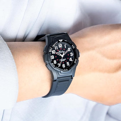 [シチズン Q&Q] 腕時計 アナログ 10気圧防水 ウレタンベルト VP84-854 メンズ ブラック