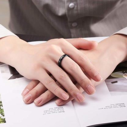 083基地 リング メンズ 指輪 タングステン 多面カット キラキラ 金属アレルギーフリー 横幅4mm 真空メッキ アクセサリー プレゼント 真空メッキ