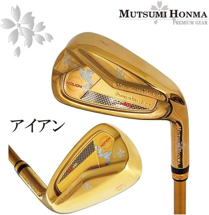 ムツミ ホンマ 本間 睦【MUTSUMI HONMA】 2023 MH488X鳳凰ゴールデン フルセット クラブ11本 +キャディバッグ付 日本正規品
