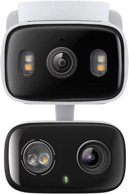 Tapo(タポ) 防犯カメラ ペットカメラ 屋外・屋内対応 2K 300万画素 デュアルレンズ パンチルト360° 広角125° AI検知 フルカラー夜間撮影 IP65 防水防塵 双方向通話 Alexa/Google Assistant対応 TP-Link Tapo C246D/A