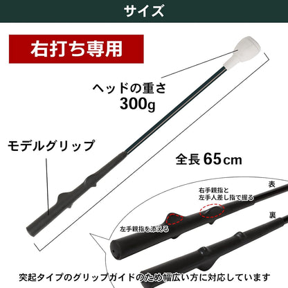 Tabata(タバタ) ゴルフ スイング 素振り 練習用品 トルネードスティック ショート ロング GV0231/GV0232