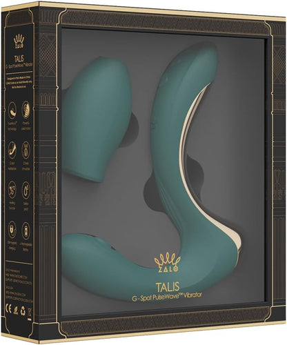 ZALO Talis タリス 黄金の指マン再現 30°Gスポット刺激 強力吸引バイブ パワフル振動 コードレス USB充電 防水【日本正規代理店】女性用 プレゼント (パープル)