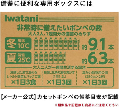 岩谷産業(Iwatani Sangyo)イワタニ カセットガス 専用ボックス入り 12本組 CB-250-OR-12BOX