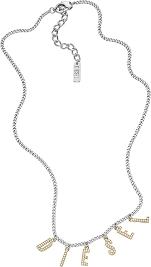 Diesel オールジェンダー ステンレススチールブレスレット, One Size, 金属, 宝石なし