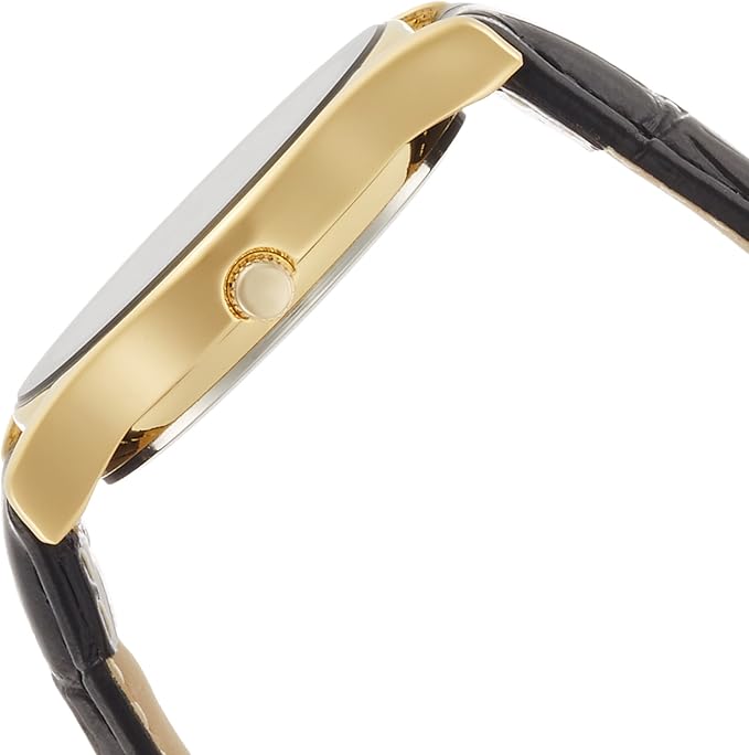 [シチズン Q&Q] 腕時計 アナログ 防水 革ベルト QA36-102 メンズ ブラック