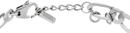 Diesel オールジェンダー ステンレススチールブレスレット, One Size, 金属, 宝石なし