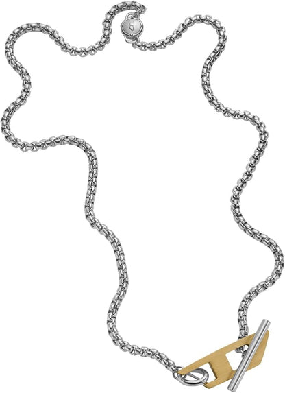 Diesel（ディーゼル）ステンレス製チェーンネックレス メンズ