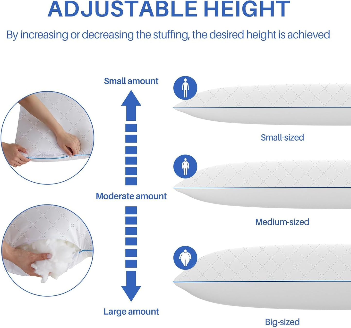 YZ HOME 抱き枕 本体 160×50cm（1個・ホワイト）