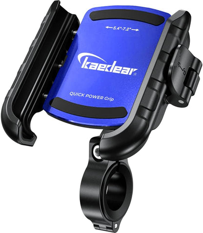 Kaedear(カエディア) バイク スマホホルダー 携帯ホルダー バイク用スマホホルダー 振動吸収 マウント 一体構造 レバー操作 クイックパワーグリップ/特許 Airマウント KDR-M8SPJ (ブラック)