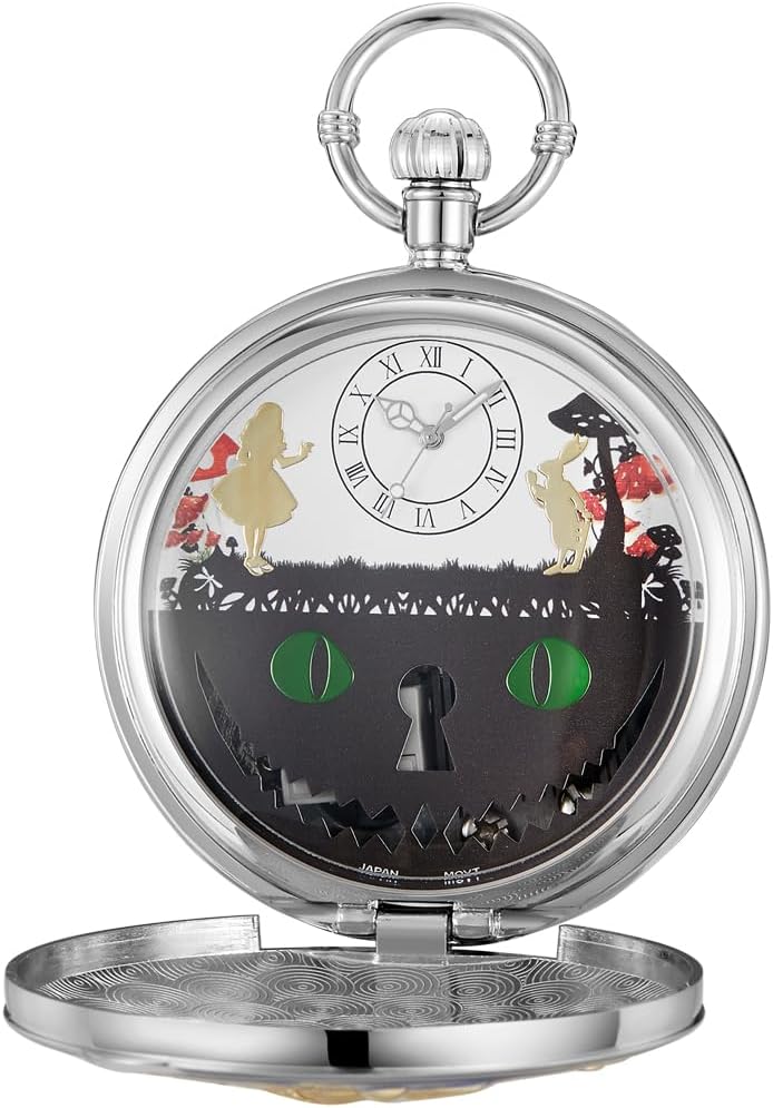 懐中時計 オルゴール 音楽時計チェーン   クリスマス 誕生日 卒業ギフト, ローズゴールドグリーン-01 手回し式