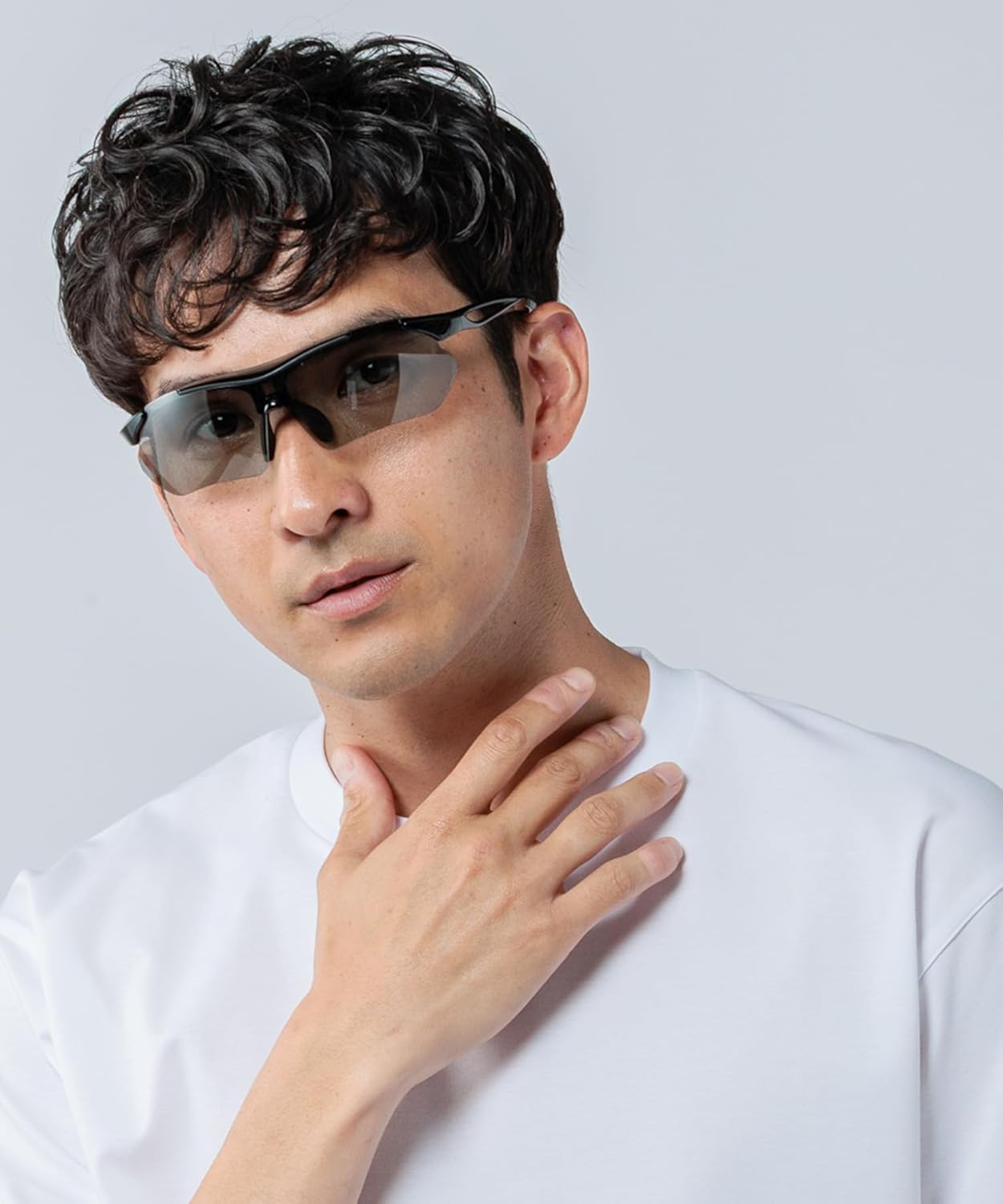 エーフィットスポーツサングラス 超軽量モデル アジアンフィット UVカット ケースセット AF-7001