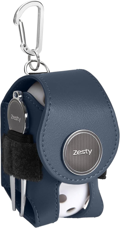 Zesty ゴルフボールケース ボールポーチ グリーンフォーク マーカー
