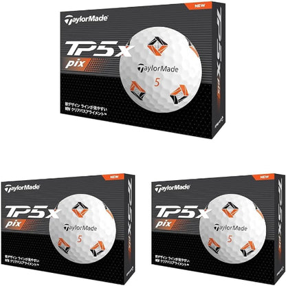 テーラーメイド(TAYLOR MADE) TMJ24 TP5/TP5 pix/TP5x/TP5x pix JPN 12個入り ゴルフボール 2024年モデル