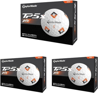 テーラーメイド(TAYLOR MADE) TMJ24 TP5/TP5 pix/TP5x/TP5x pix JPN 12個入り ゴルフボール 2024年モデル