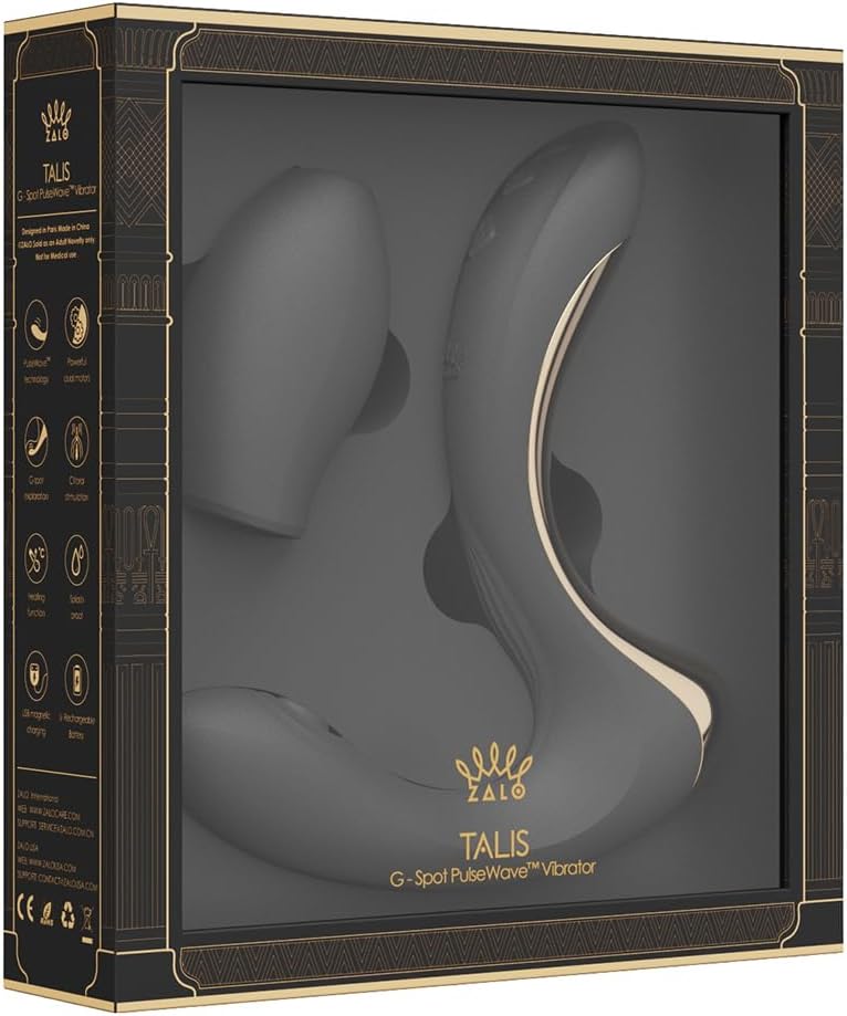 ZALO Talis タリス 黄金の指マン再現 30°Gスポット刺激 強力吸引バイブ パワフル振動 コードレス USB充電 防水【日本正規代理店】女性用 プレゼント (パープル)