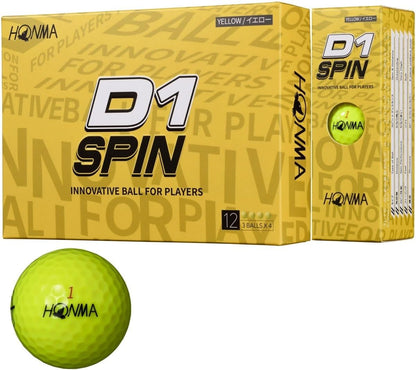 本間ゴルフ HONMA ボール D1 SPIN ボール 1ダース(12個入り)