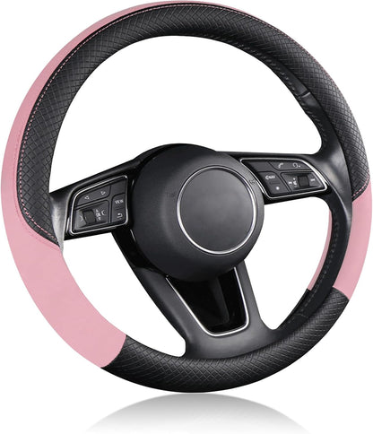 ハンドルカバー 車用 軽自動車 Sサイズ 3Dグリップ 滑り止め ステアリングカバー 汎用 37～38cm ベージュ