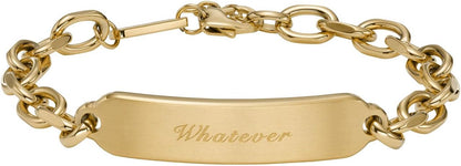 Diesel オールジェンダー ステンレススチールブレスレット, One Size, 金属, 宝石なし