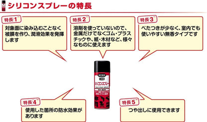 KURE(呉工業) シリコンスプレー 420ml 潤滑・離型剤 単品 1046