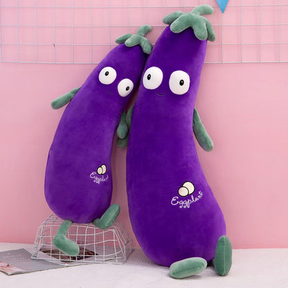 抱き枕 ぬいぐるみ 添い寝枕 全身枕 ナス 110CM