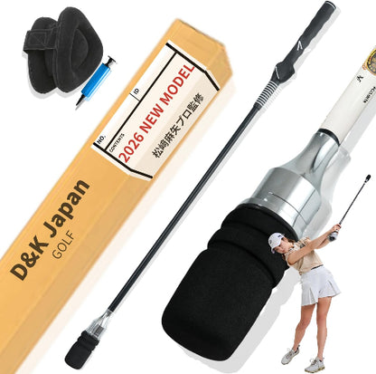 松﨑麻矢プロ 監修 DNK 三角先生 ゴルフスイング練習器具 ブラック 83cm 1個
