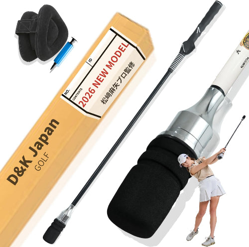 松﨑麻矢プロ 監修 DNK 三角先生 ゴルフスイング練習器具 ブラック 83cm 1個