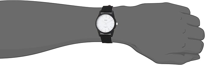 [シチズン Q&Q] 腕時計 アナログ 防水 ウレタンベルト VS40-002 メンズ ブラック