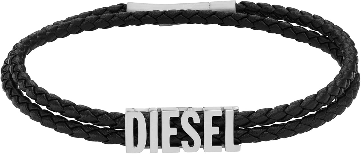 Diesel オールジェンダー ステンレススチールブレスレット, One Size, 金属, 宝石なし
