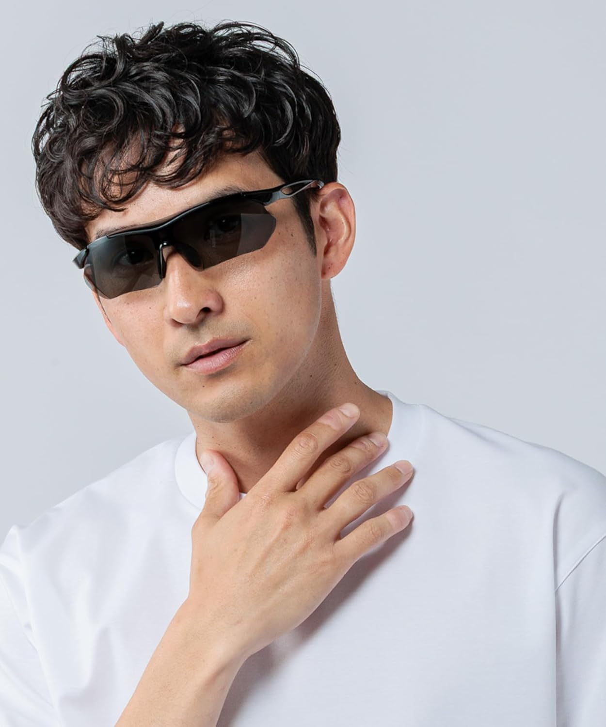 エーフィットスポーツサングラス 超軽量モデル アジアンフィット UVカット ケースセット AF-7001