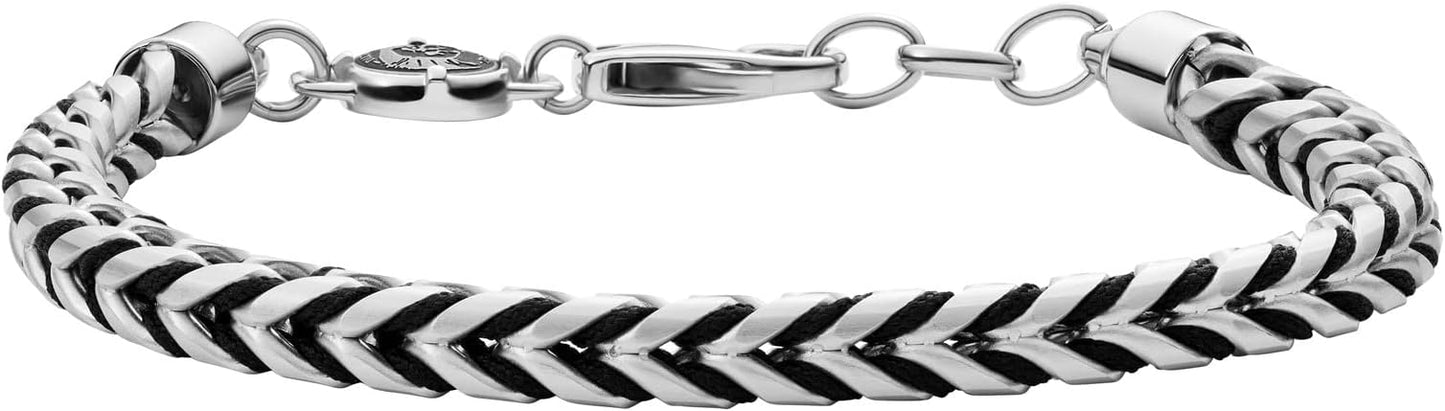 Diesel オールジェンダー ステンレススチールブレスレット, One Size, 金属, 宝石なし