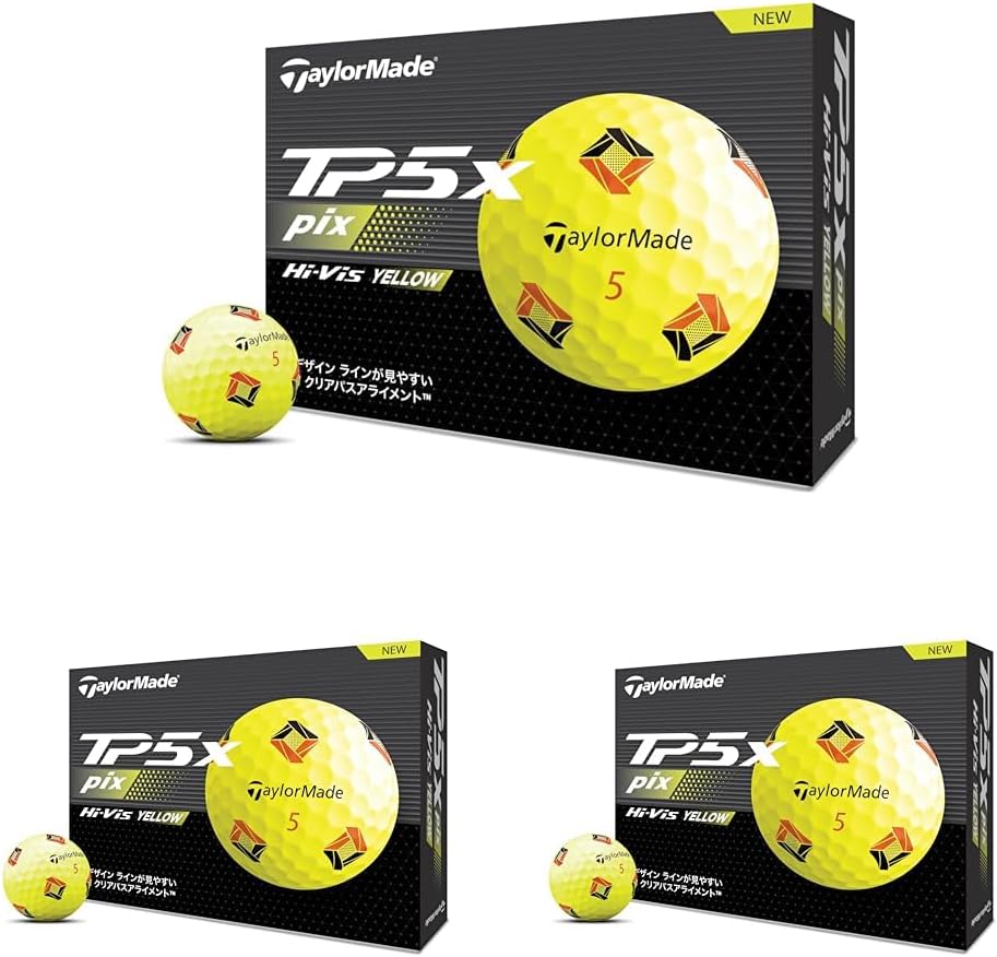 テーラーメイド(TAYLOR MADE) TMJ24 TP5/TP5 pix/TP5x/TP5x pix JPN 12個入り ゴルフボール 2024年モデル