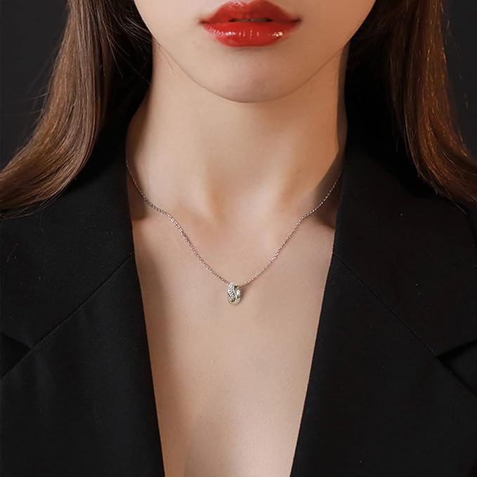 [Pasurohu] ネックレス レディース K18 18金コーティング シルバー925 最高級キュービックジルコニア ペンダント ダブルリング 人気 華奢 ローズゴールド ゴールド プラチナ アジャスター付き 金属アレルギー対応 本物ジュエリー