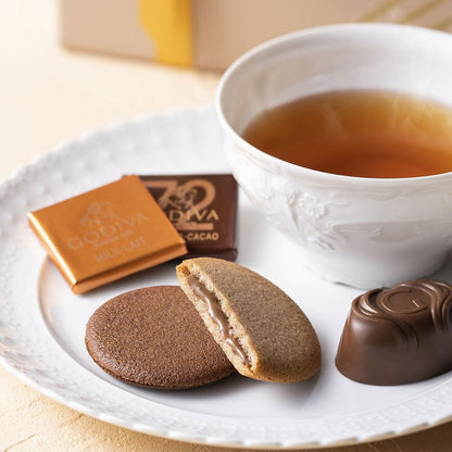 ゴディバ GODIVA クッキー&チョコレート クッキー×8枚、チョコレート×13粒 ギフトカード付 公式ショッパー付 バレンタイン プレゼント