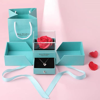 [Jeconpal] ネックレス レディース スワロフスキージルコニア採用 純銀925 オープンハート アクセサリー 金属アレルギー対応 ホワイトデー バレンタイン クリスマス 誕生日 プレゼント 女性 ギフト