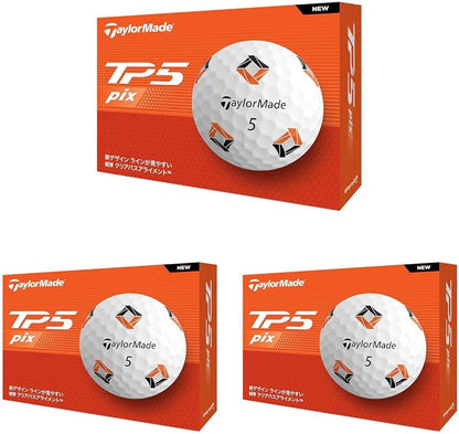 テーラーメイド(TAYLOR MADE) TMJ24 TP5/TP5 pix/TP5x/TP5x pix JPN 12個入り ゴルフボール 2024年モデル