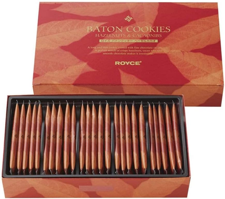 ROYCE'(ロイズ) バトンクッキー[ヘーゼルカカオ] [北海道スイーツ] 25個 (x 1)