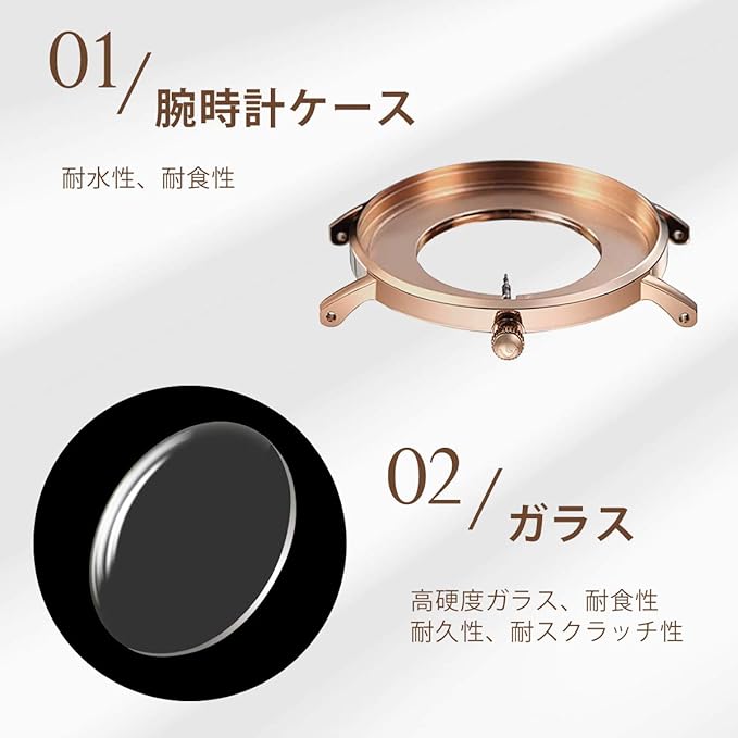 [BEN NEVIS] 腕時計 メンズ シンプル おしゃれ 薄型 カジュアル 日付表示 防水 アナログ クォーツ時計 メッシュ バンド ブラック