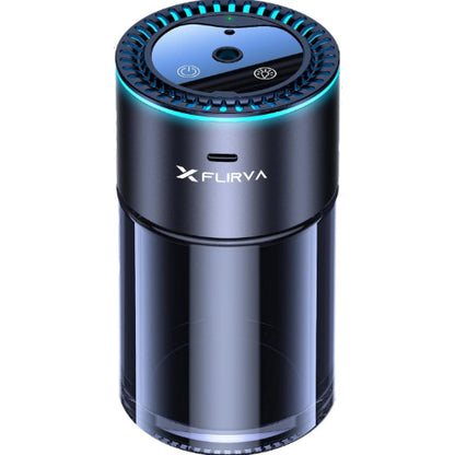 FLIRVA 車用アロマディフューザー 超音波霧化 180mL コードレス 8色ライト ホワイトムスク
