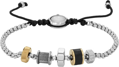 Diesel オールジェンダー ステンレススチールブレスレット, One Size, 金属, 宝石なし
